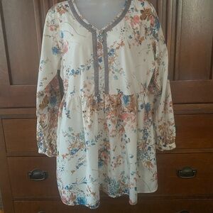 Floral Women's Tunic Top
